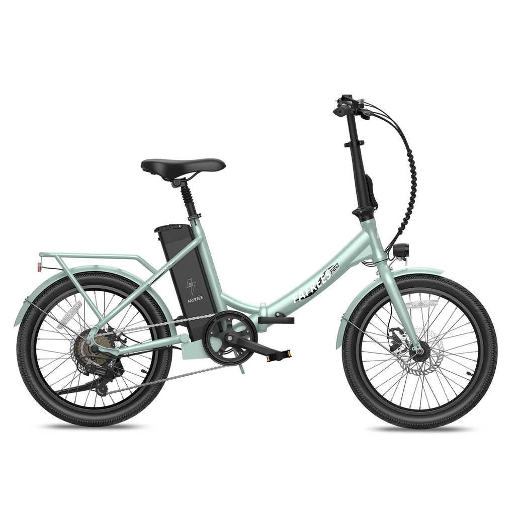 FAFREES F20 Lasting Electric Bike - 250W Motor 36V18.2Ah Battery 120KM Range - Green