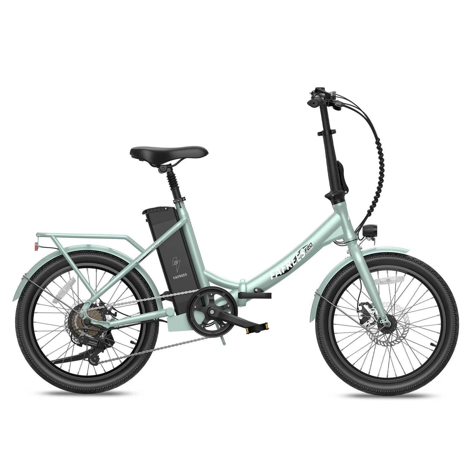 FAFREES F20 Lasting Electric Bike - 250W Motor 36V18.2Ah Battery 120KM Range - Green