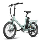 FAFREES F20 Lasting Electric Bike - 250W Motor 36V18.2Ah Battery 120KM Range - Green
