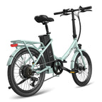FAFREES F20 Lasting Electric Bike - 250W Motor 36V18.2Ah Battery 120KM Range - Green