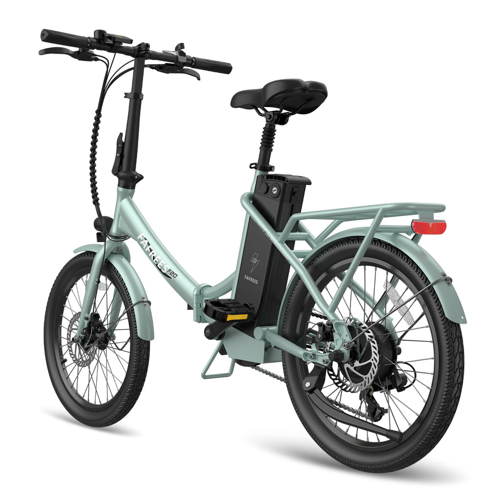 FAFREES F20 Lasting Electric Bike - 250W Motor 36V18.2Ah Battery 120KM Range - Green