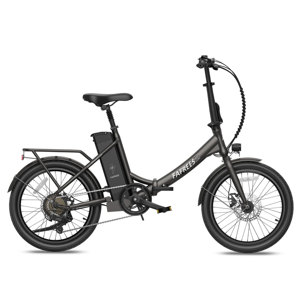 FAFREES F20 Lasting Electric Bike - 250W Motor 36V18.2Ah Battery 120KM Range - Black