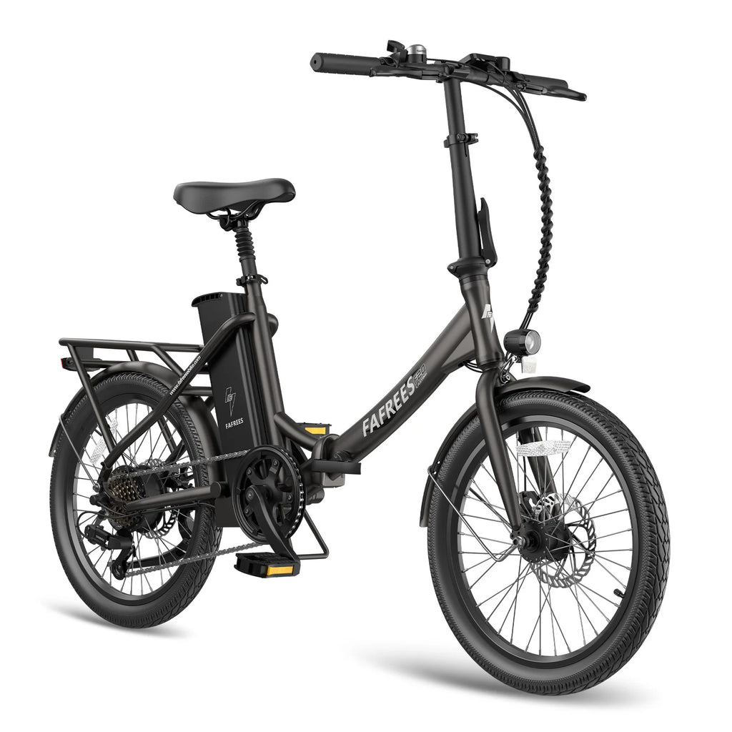 FAFREES F20 Lasting Electric Bike - 250W Motor 36V18.2Ah Battery 120KM Range - Black