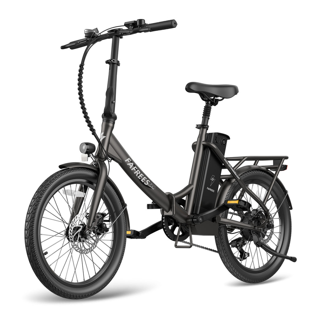 FAFREES F20 Lasting Electric Bike - 250W Motor 36V18.2Ah Battery 120KM Range - Black