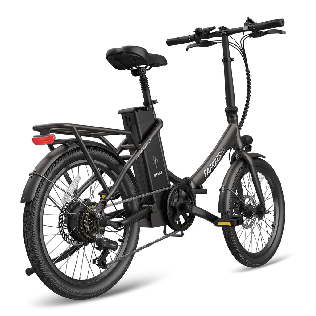 FAFREES F20 Lasting Electric Bike - 250W Motor 36V18.2Ah Battery 120KM Range - Black