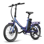 FAFREES F20 Vélo électrique longue autonomie - Moteur 250W Batterie 36V18.2Ah Autonomie 120KM - Bleu violet