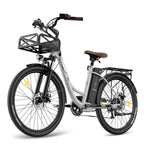 FAFREES F26 Lasting Electric Bike - 250W Motor 36V20.3Ah Battery 160KM Range - Grey