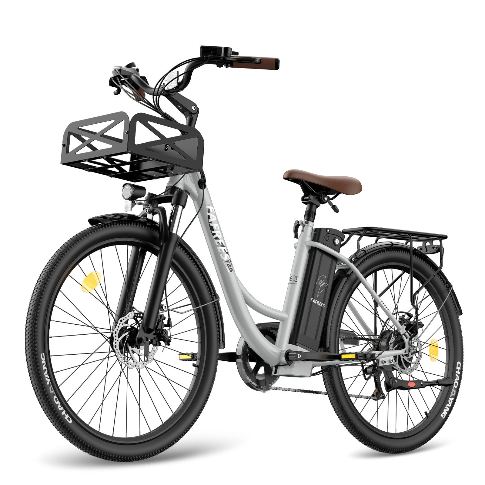 FAFREES F26 Lasting Electric Bike - 250W Motor 36V20.3Ah Battery 160KM Range - Grey
