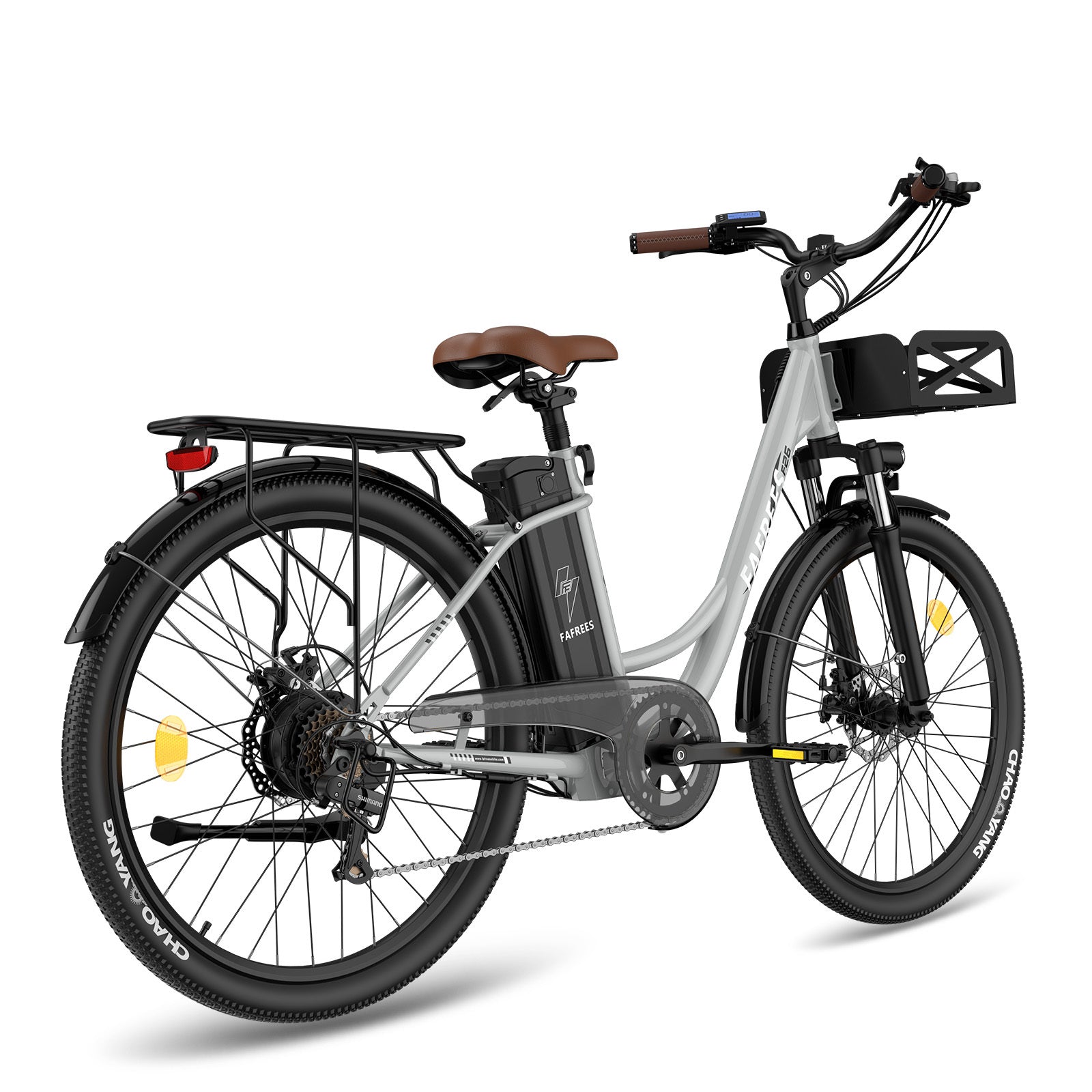 FAFREES F26 Lasting Electric Bike - 250W Motor 36V20.3Ah Battery 160KM Range - Grey