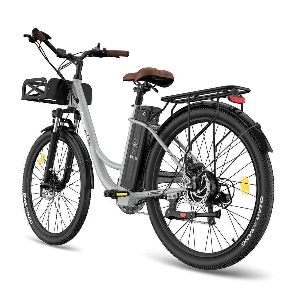 FAFREES F26 Lasting Electric Bike - 250W Motor 36V20.3Ah Battery 160KM Range - Grey