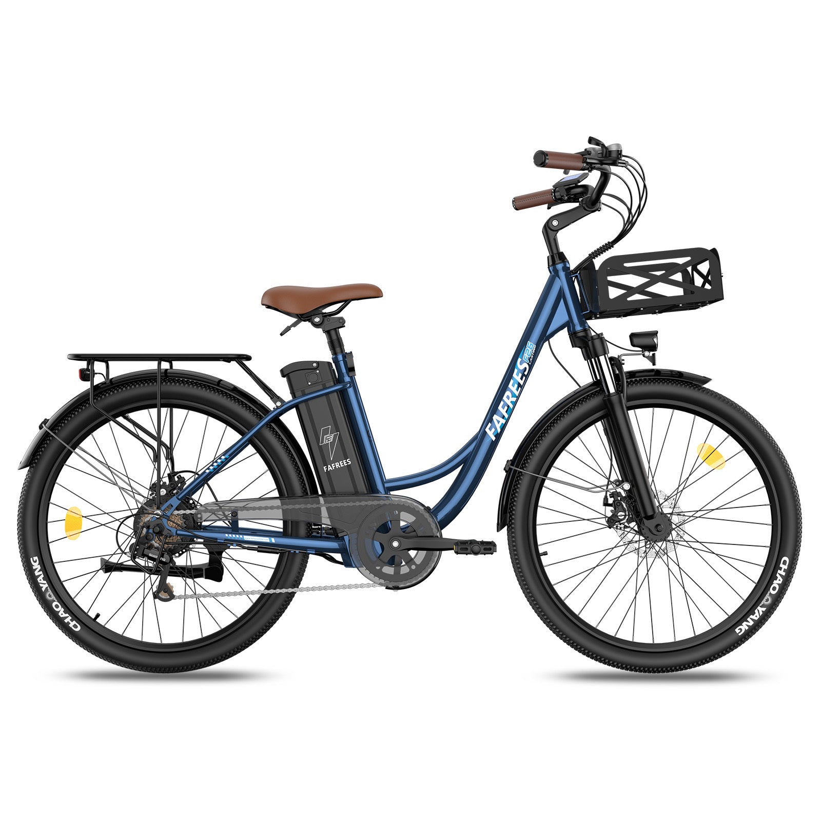 FAFREES F26 Lasting Vélo électrique - Moteur 250W Batterie 36V20.3Ah Autonomie 160KM - Bleu