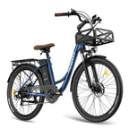 FAFREES F26 Lasting Vélo électrique - Moteur 250W Batterie 36V20.3Ah Autonomie 160KM - Bleu