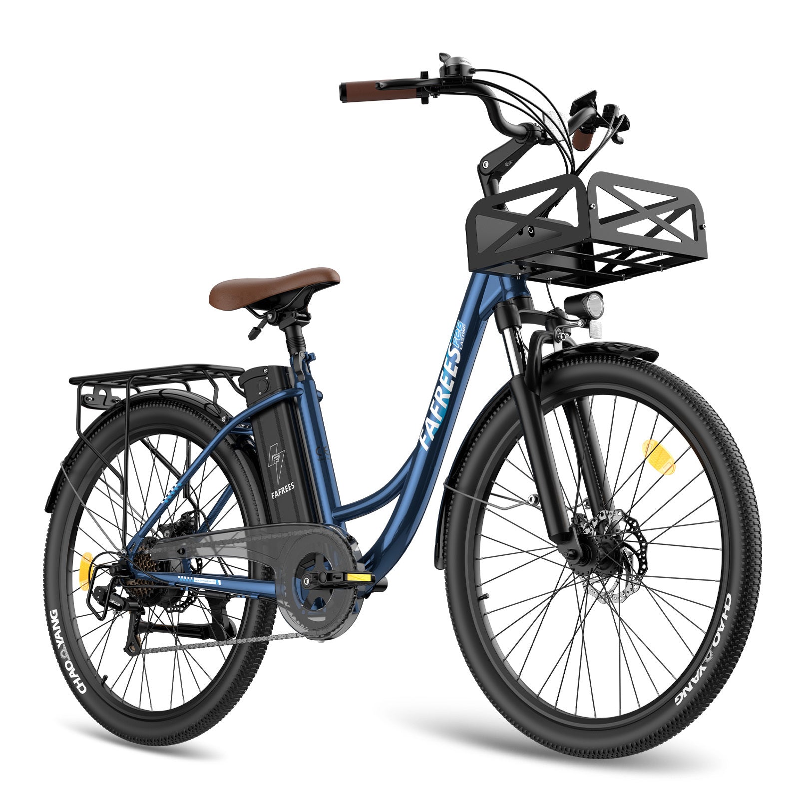 FAFREES F26 Lasting Vélo électrique - Moteur 250W Batterie 36V20.3Ah Autonomie 160KM - Bleu