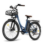 FAFREES F26 Lasting Vélo électrique - Moteur 250W Batterie 36V20.3Ah Autonomie 160KM - Bleu