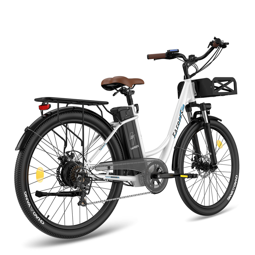 FAFREES F26 Lasting Vélo électrique - Moteur 250W Batterie 36V20.3Ah Autonomie 160KM - Blanc