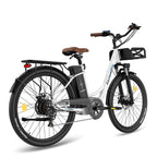 FAFREES F26 Lasting Vélo électrique - Moteur 250W Batterie 36V20.3Ah Autonomie 160KM - Blanc