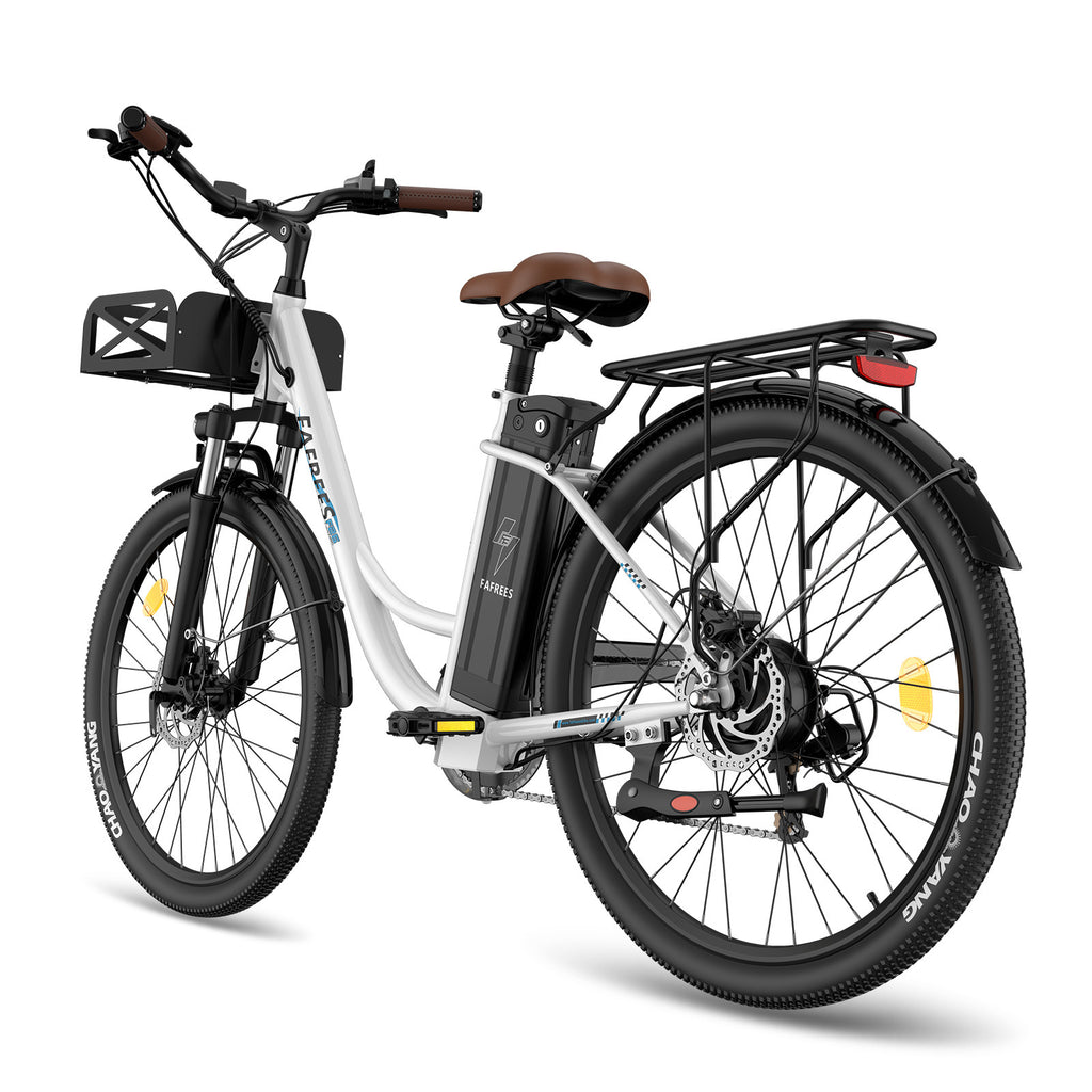 FAFREES F26 Lasting Vélo électrique - Moteur 250W Batterie 36V20.3Ah Autonomie 160KM - Blanc