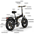 ENGWE ENGINE X Electric Bicycle: 250W Motor, 624WH Battery, 60KM Range
