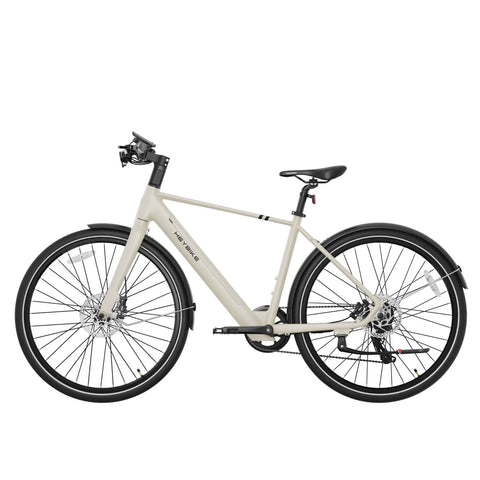 Elektrische Fahrrad Heybike EC1 L - 250W Motor 36V10Ah Batterie 100KM Reichweite Hydraulische Scheibenbremse - Butterweiß