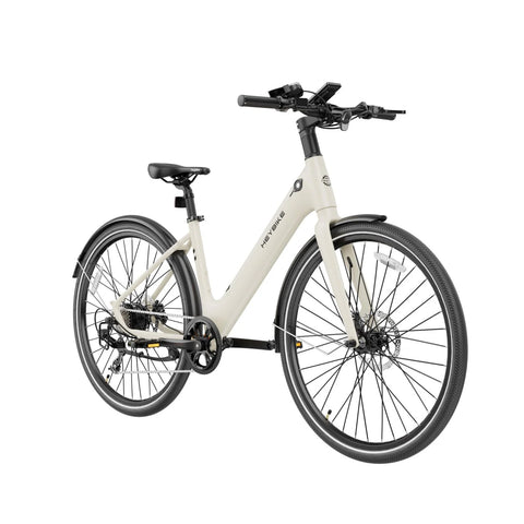 Elektrische Fahrrad Heybike EC1 ST - 250W Motor 36V10Ah Batterie 100KM Reichweite Hydraulische Scheibenbremse - Butterweiß
