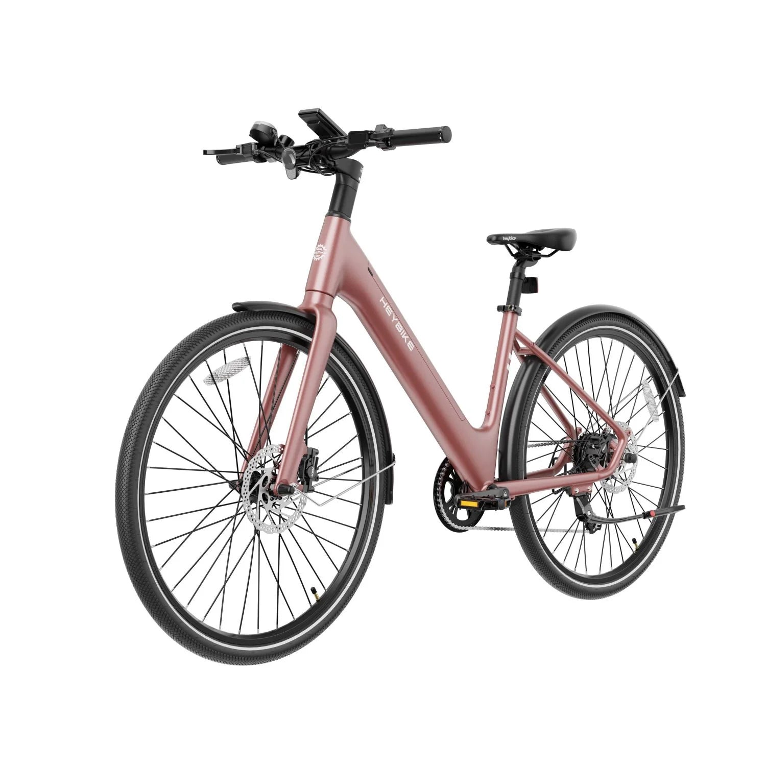 Vélo électrique Heybike EC1 ST - Moteur 250W Batterie 36V10Ah Autonomie 100KM Frein à disque hydraulique - Rose