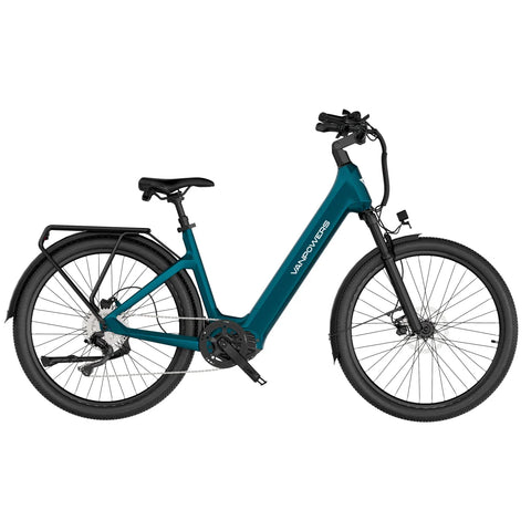Elektrisches Fahrrad Vanpowers Urbangide Ultra S - 500W Motor 48V14.4AH Batterie 110KM Reichweite Hydraulische Scheibenbremse - Blau