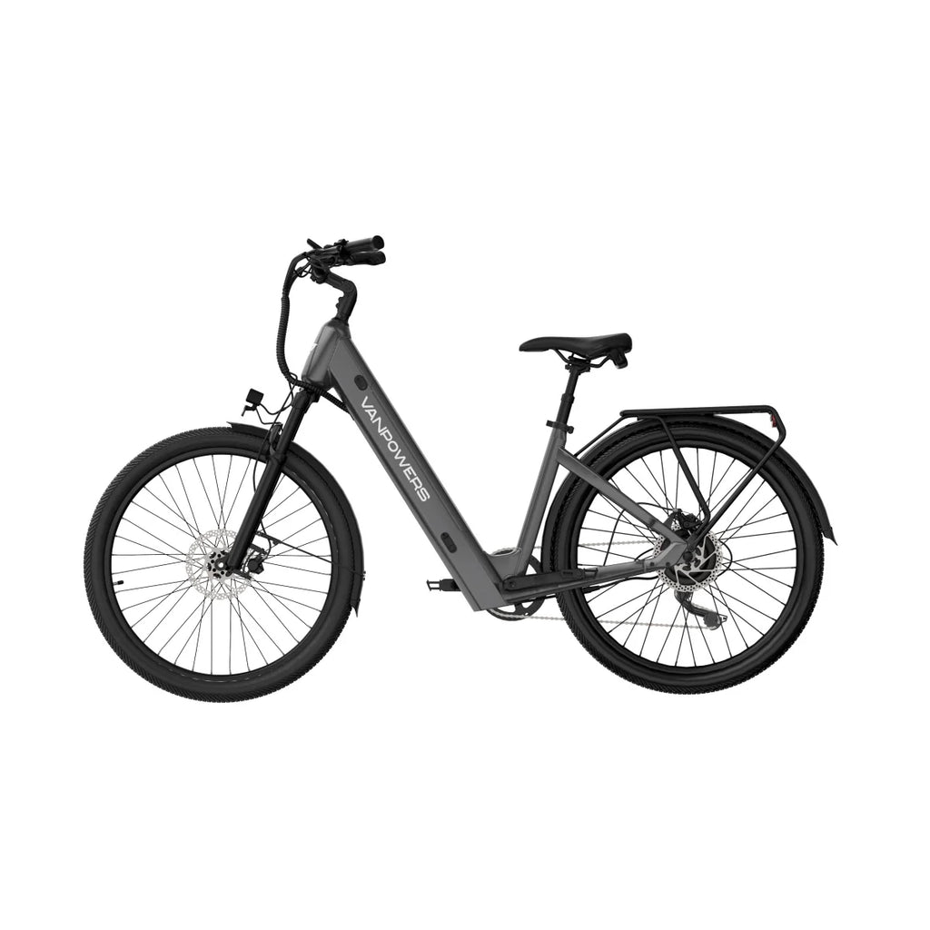 Vanpowers Urbanglide Ultra S Electric Bicycle - 500W Motor 48V14.4AH Battery 110KM Range Hydraulic Disc Brake - Grey