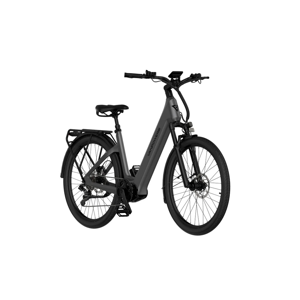 Vanpowers Urbanglide Ultra S Electric Bicycle - 500W Motor 48V14.4AH Battery 110KM Range Hydraulic Disc Brake - Grey