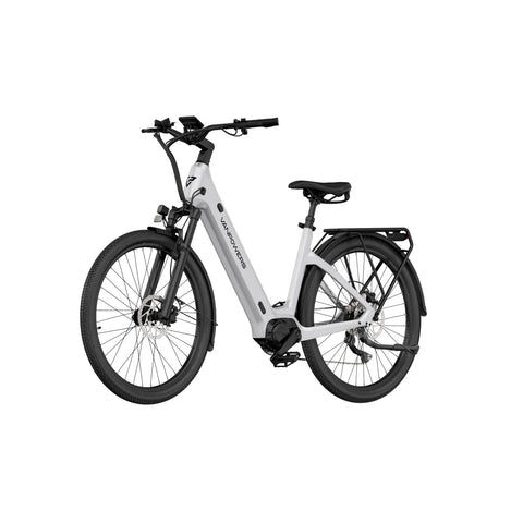 Elektrisches Fahrrad Vanpowers Urbangide Ultra S - 500W Motor 48V14.4AH Batterie 110KM Reichweite Hydraulische Scheibenbremse - Perlweiß