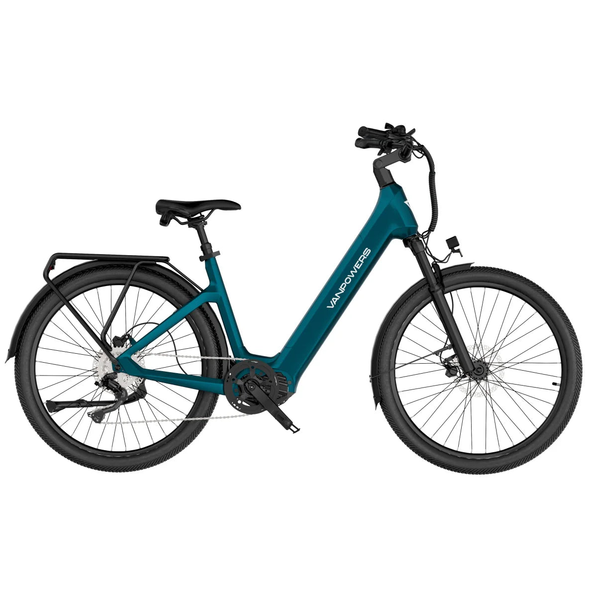 Vélo Électrique Vanpowers Urbanglide Ultra L - Moteur 500W Batterie 48V14.4AH Autonomie 110KM Freins à Disque Hydrauliques - Bleu