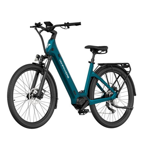 Elektrisches Fahrrad Vanpowers Urbangide Ultra L - 500W Motor 48V14.4AH Batterie 110KM Reichweite Hydraulische Scheibenbremse - Blau