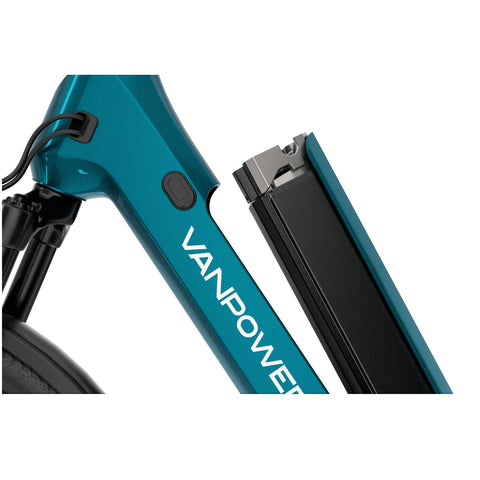 Elektrisches Fahrrad Vanpowers Urbangide Ultra L - 500W Motor 48V14.4AH Batterie 110KM Reichweite Hydraulische Scheibenbremse - Blau