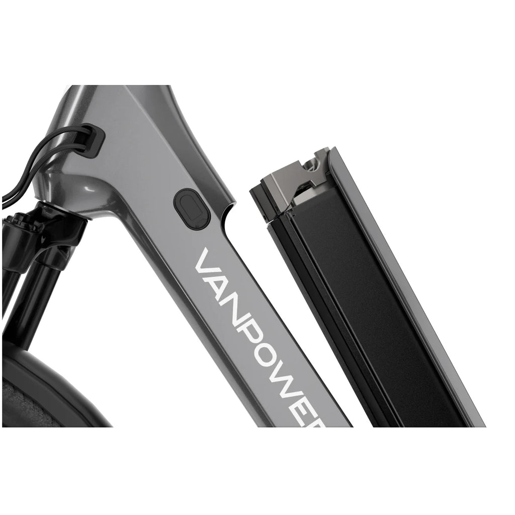 Vélo électrique Vanpowers Urbanglide Ultra L - Moteur 500W Batterie 48V14.4AH Autonomie 110KM Frein à disque hydraulique - Gris