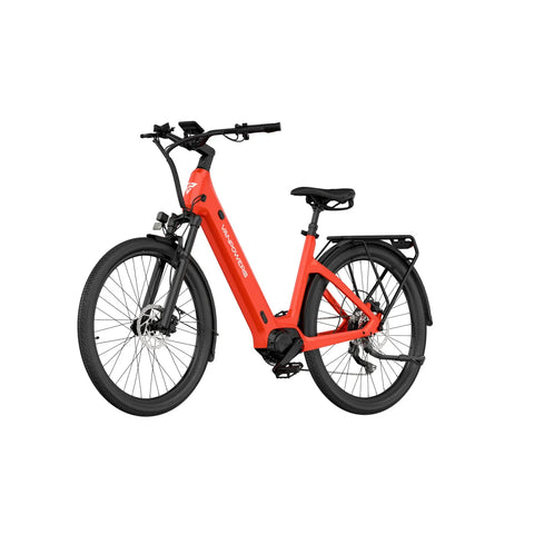 Elektrisches Fahrrad Vanpowers Urbangide Ultra L - 500W Motor 48V14.4AH Batterie 110KM Reichweite Hydraulische Scheibenbremse - Lava Rot