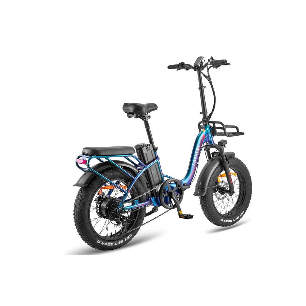 FAFREES F20 Max 22.5AH Vélos Électriques - Moteur 500W Batterie 48V22.5AH Autonomie 110KM - Vert Violet