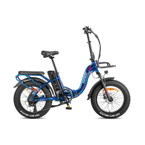 FAFREES F20 Max 22.5AH Elektrische Fahrräder - 500W Motor 48V22.5AH Akku 110KM Reichweite - Blau Lila