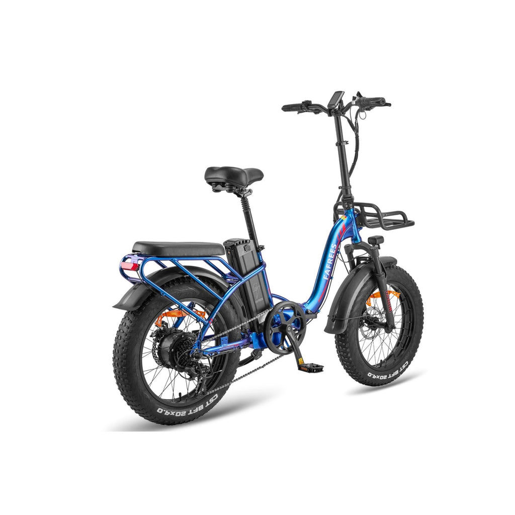 FAFREES F20 Max 22.5AH Electric Bicycles - 500W Motor 48V22.5AH Battery 110KM Range - Blue Purple