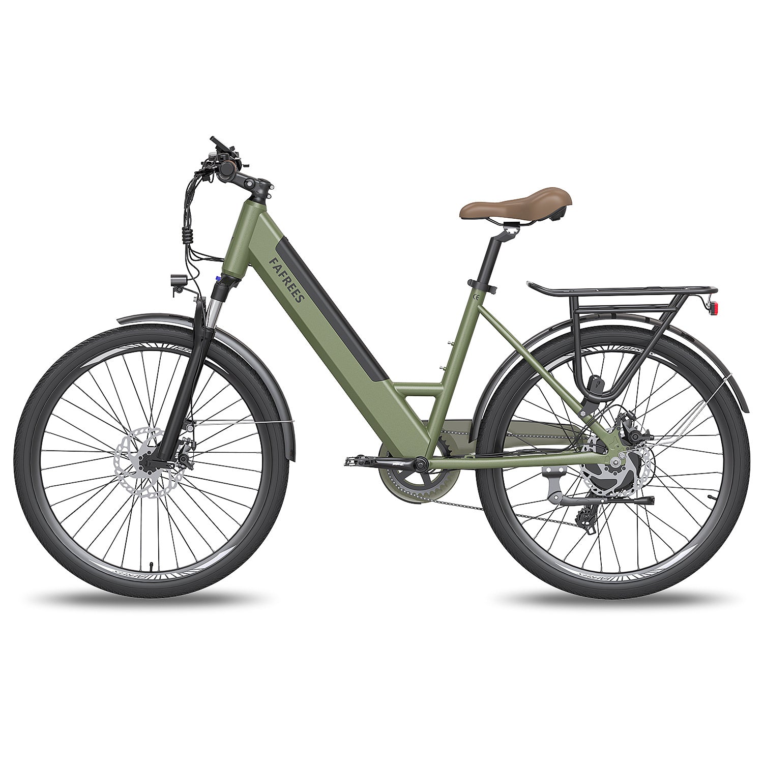 FAFREES F26 Pro 14.5AH Electric Bicycle - 250W Motor 36V14.5AH Battery 110KM Range - Green