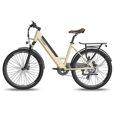FAFREES F26 Pro 14.5AH Elektrisches Fahrrad - 250W Motor 36V14.5AH Batterie110KM Reichweit - Gold
