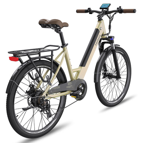 FAFREES F26 Pro 14.5AH Elektrisches Fahrrad - 250W Motor 36V14.5AH Batterie110KM Reichweit - Gold