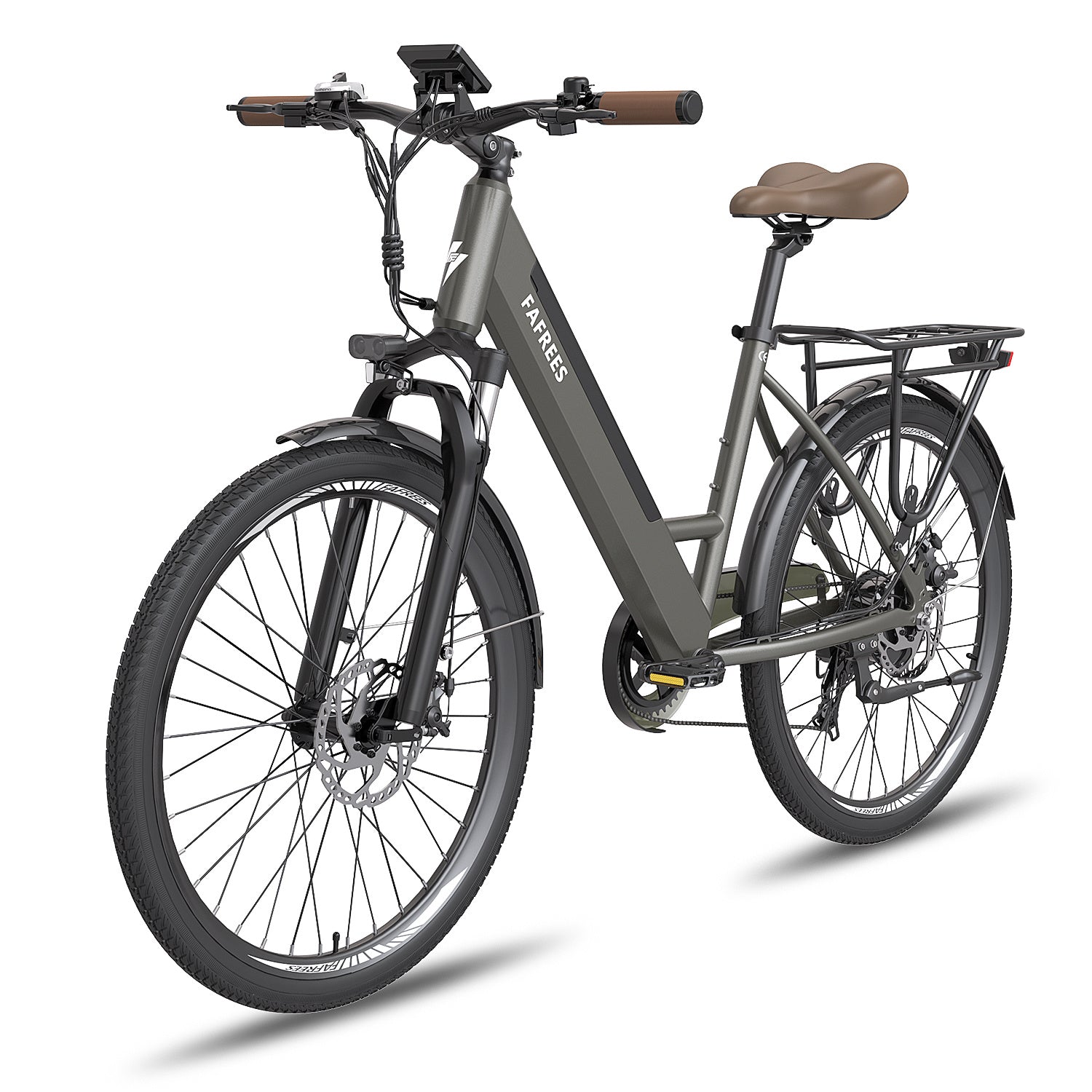 FAFREES F26 Pro Vélo Électrique 14.5AH - Moteur 250W Batterie 36V14.5AH Autonomie 110KM - Gris