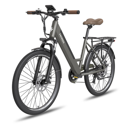 FAFREES F26 Pro 14.5AH Elektrisches Fahrrad - 250W Motor 36V14.5AH Batterie110KM Reichweit - Grau