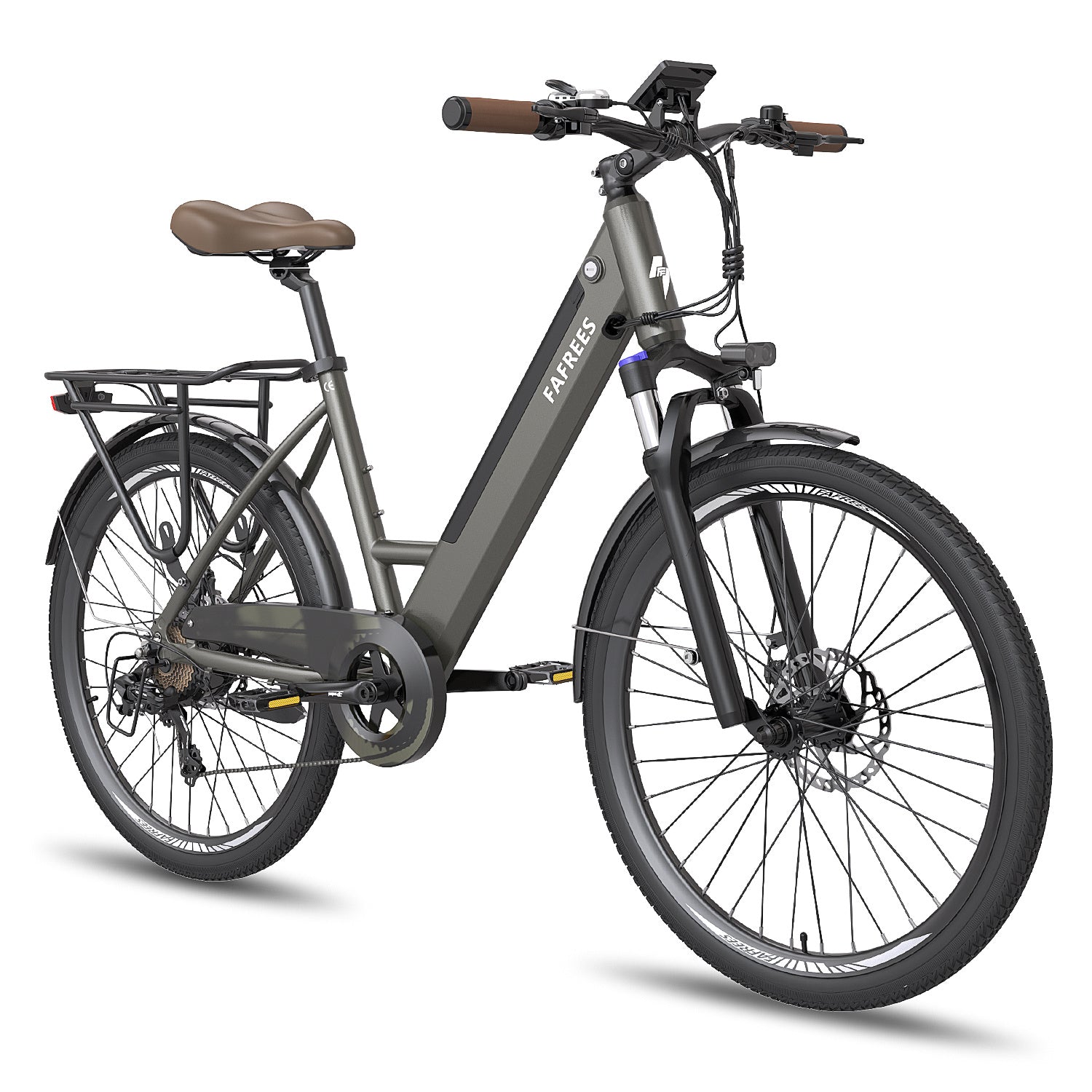 FAFREES F26 Pro Vélo Électrique 14.5AH - Moteur 250W Batterie 36V14.5AH Autonomie 110KM - Gris