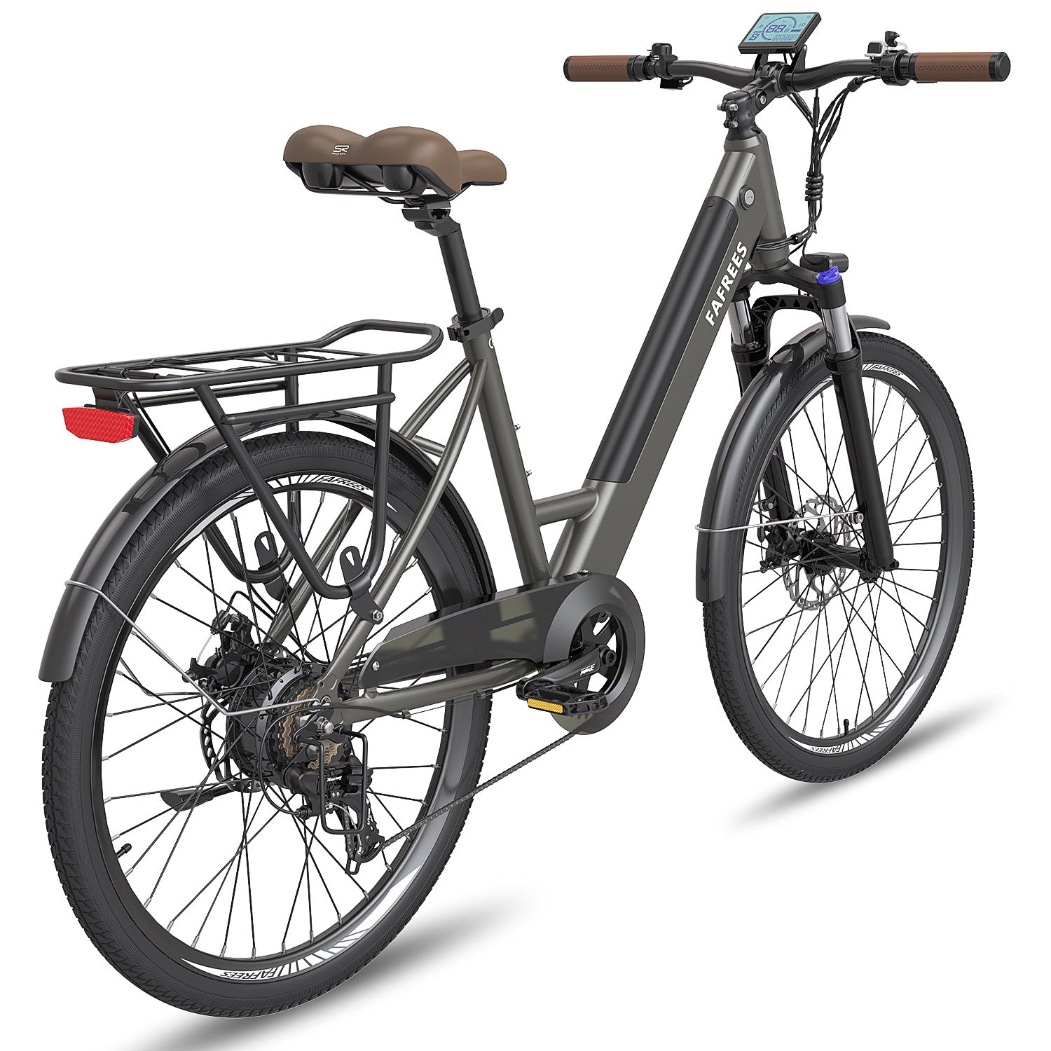 FAFREES F26 Pro Vélo Électrique 14.5AH - Moteur 250W Batterie 36V14.5AH Autonomie 110KM - Gris