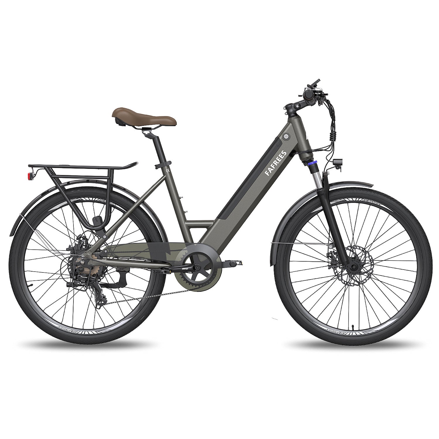 FAFREES F26 Pro Vélo Électrique 14.5AH - Moteur 250W Batterie 36V14.5AH Autonomie 110KM - Gris