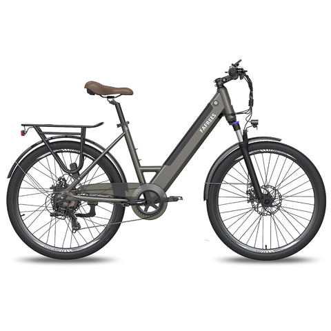 FAFREES F26 Pro 14.5AH Elektrisches Fahrrad - 250W Motor 36V14.5AH Batterie110KM Reichweit - Grau