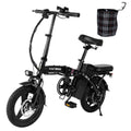 Vélo électrique Honey Whale S6-S - Moteur 350W Batterie 48V10.4AH Autonomie 40KM Frein à disque - Noir