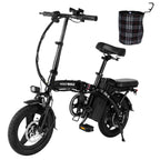 Vélo électrique Honey Whale S6-S - Moteur 350W Batterie 48V10.4AH Autonomie 40KM Frein à disque - Noir