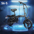 Vélo électrique Honey Whale S6-S - Moteur 350W Batterie 48V10.4AH Autonomie 40KM Frein à disque - Noir