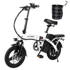 Vélo électrique Honey Whale S6-S - Moteur 350W Batterie 48V10.4AH Autonomie 40KM Frein à disque - Blanc